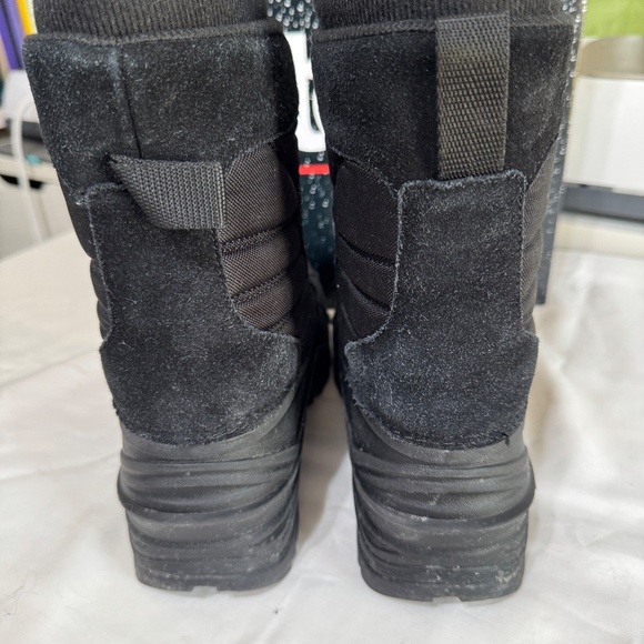 Mens Totes Briggs Black Waterproof Snow Boots, Size 9 w/ original box - Picture 2 of 11